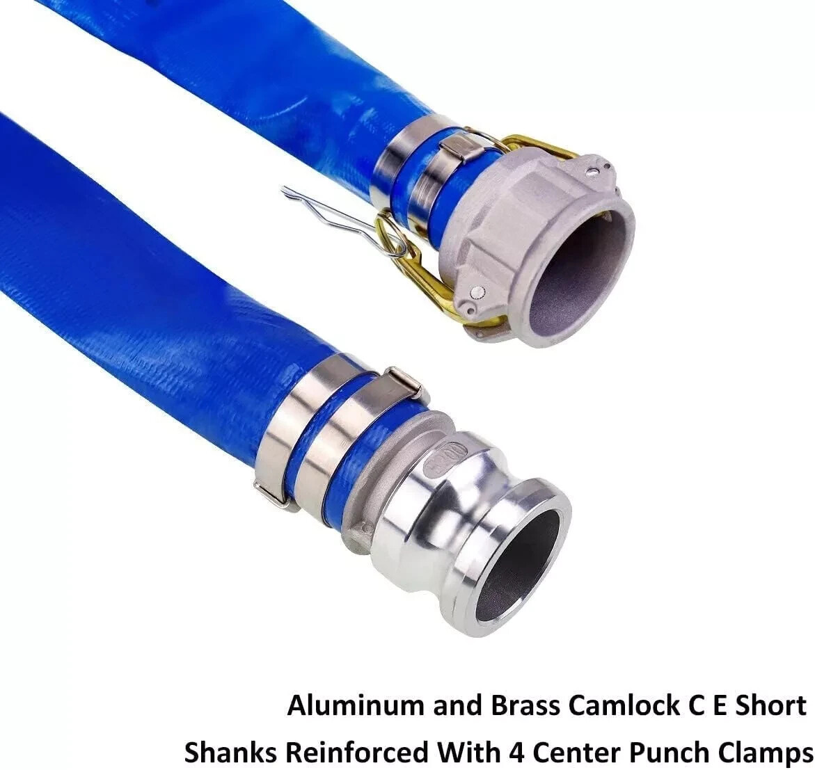 50/100ft Swimming Pool Filter Backwash Draining Hose Discharge Hose with Camlock