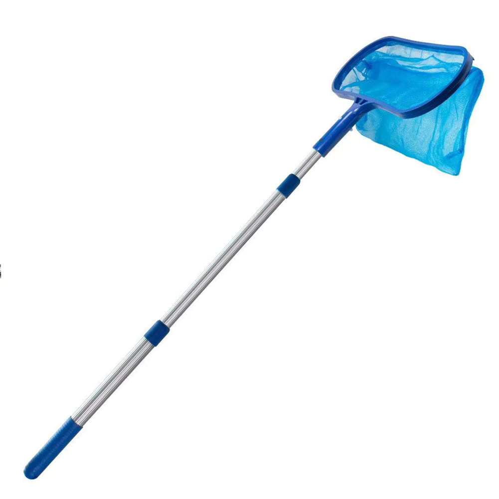 Pool Skimmer Net Fine Mesh Leaf Rake Deep Bag with Pole Adapter Cleaning
