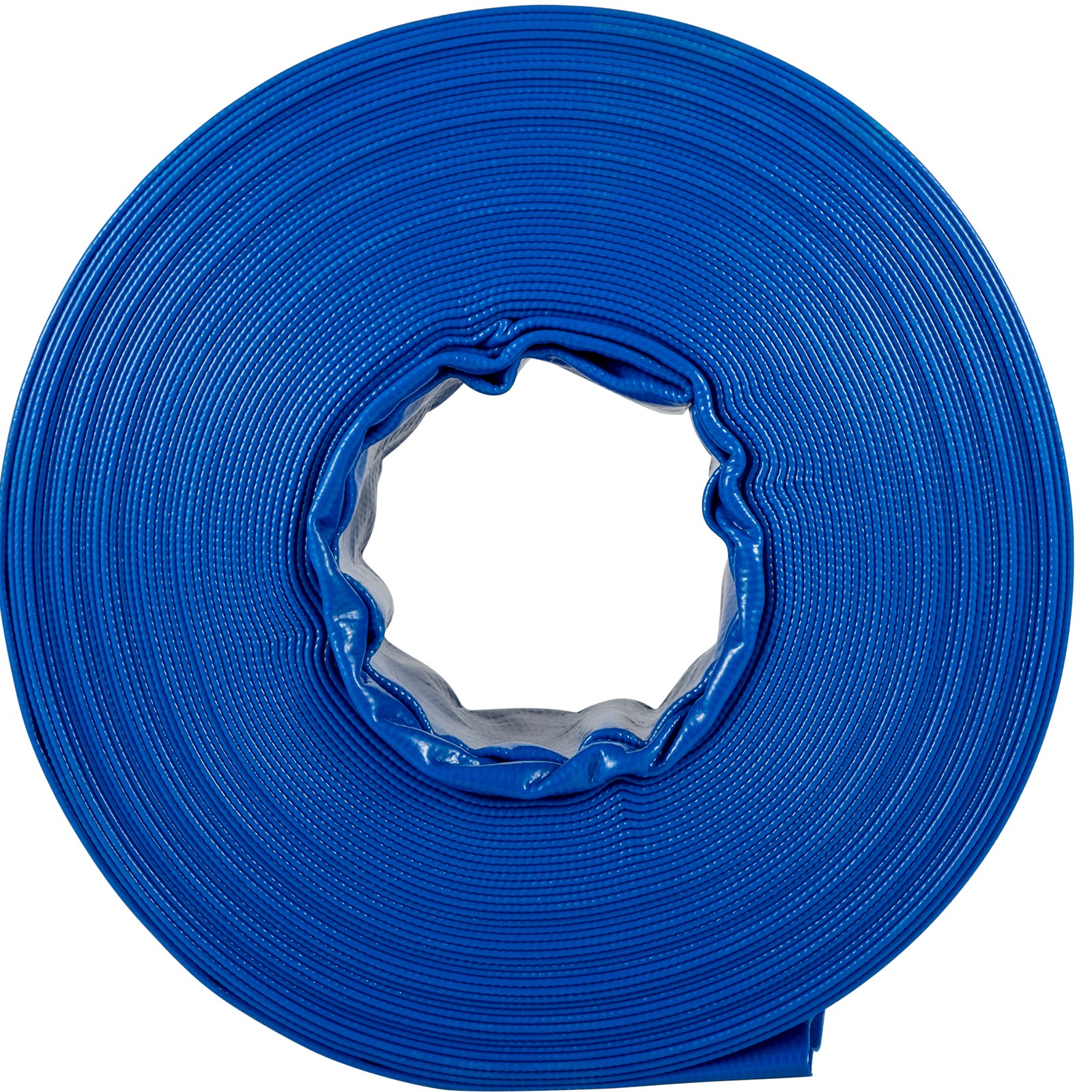 Uimoso Discharge Hose Lay Flat Hose 2&Prime; x 105&prime; PVC Backwash Drain Hose w/Clamp