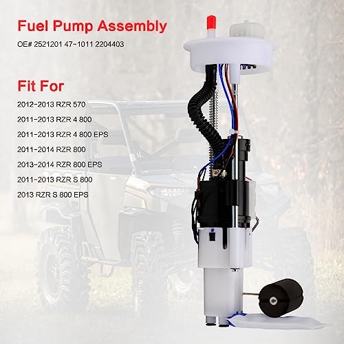 47-1011 Fuel Pump Assembly with Tank Seal Compatible with 2521204/47-1011 RZR