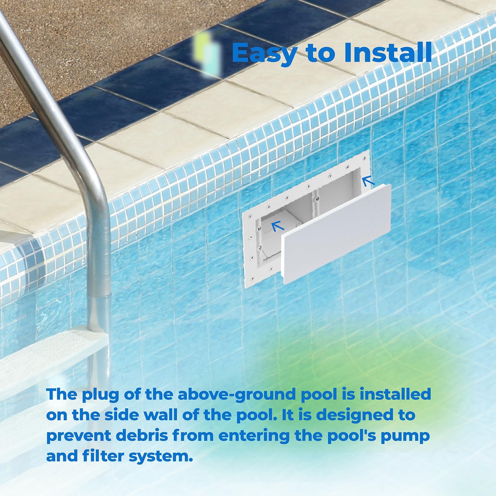 Pool Skimmer Plug Wide Mouth Skimmer Plug for Hayward Skimmer Cover above Ground