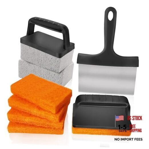 10 Pieces Griddle Cleaning Kit for Blackstone & More – Professional Flat Top
