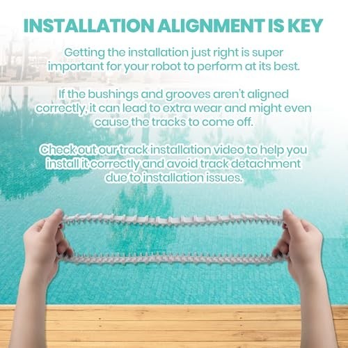 (2 Pack) Replacement Gray Tracks for Maytronics Dolphin Robotic Pool Cleaners wi