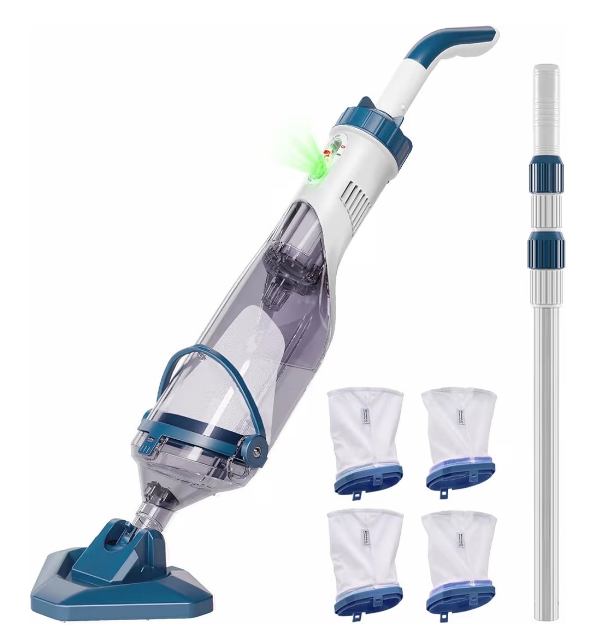 Enhulk Pool Vacuum for Above Ground Pool with Powerful Suction up to 18.5 gal
