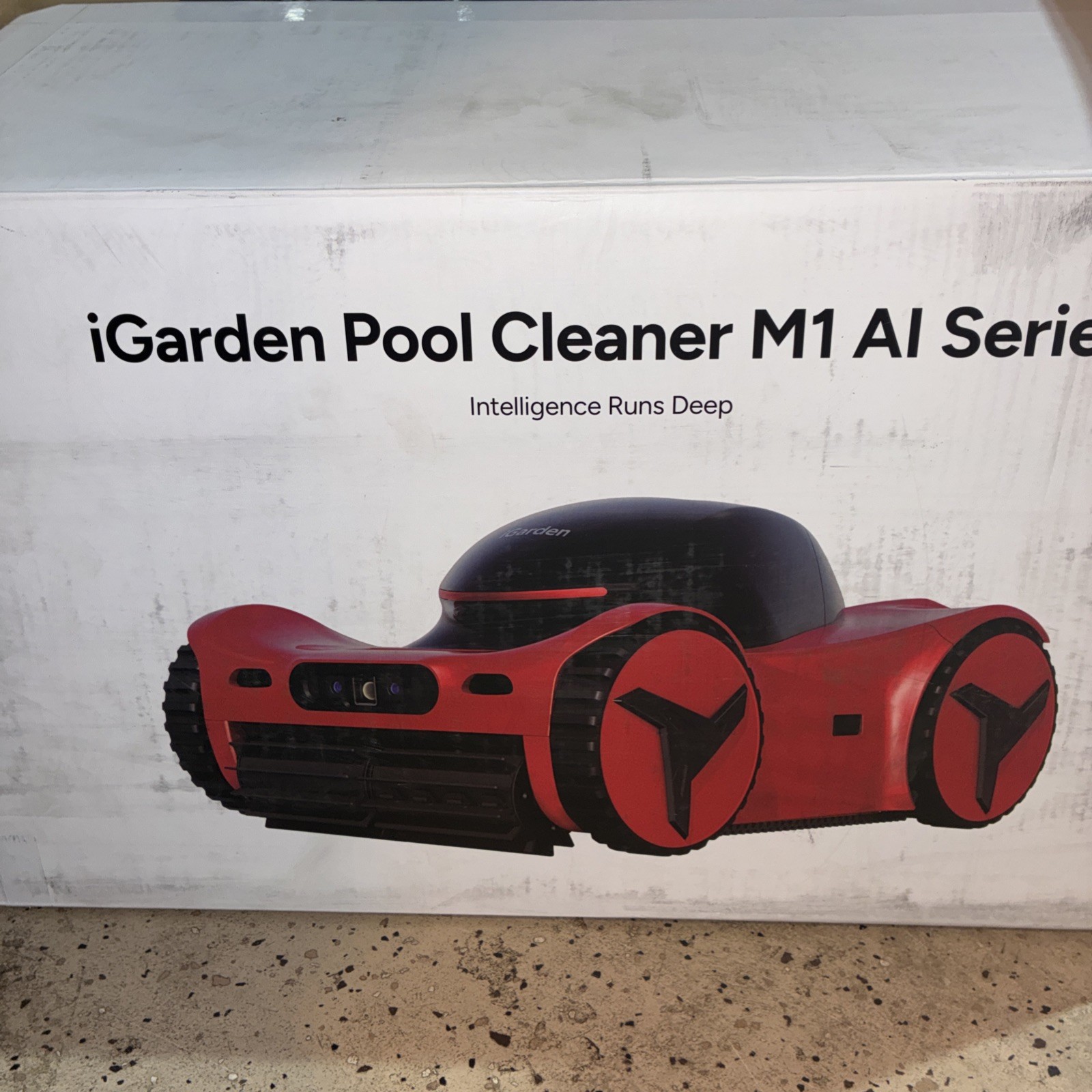 iGARDEN M1 60 AI Pool Cleaner Robot 6HR Cordless Dual Camera Smart Nav Open Box