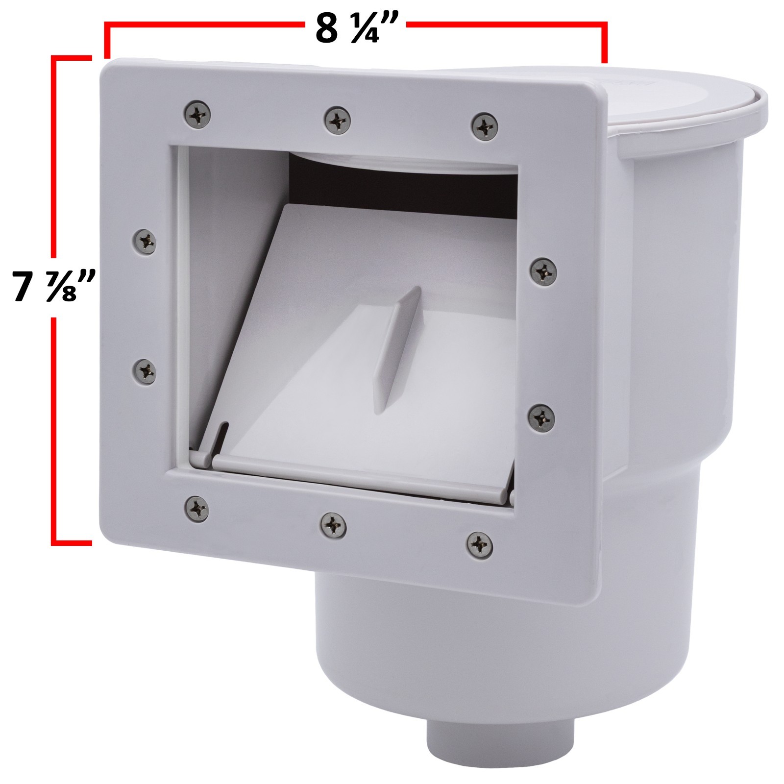 Hydro Tools 8940 Standard ABS Thru-Wall Pool Skimmer