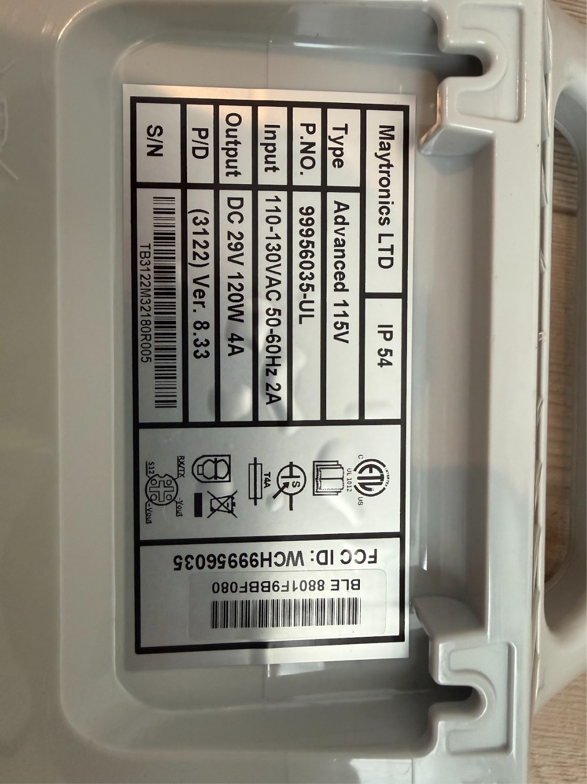 Maytronics Dolphin 99956035-UL Advanced 115V Power Supply OEM w/ Cord