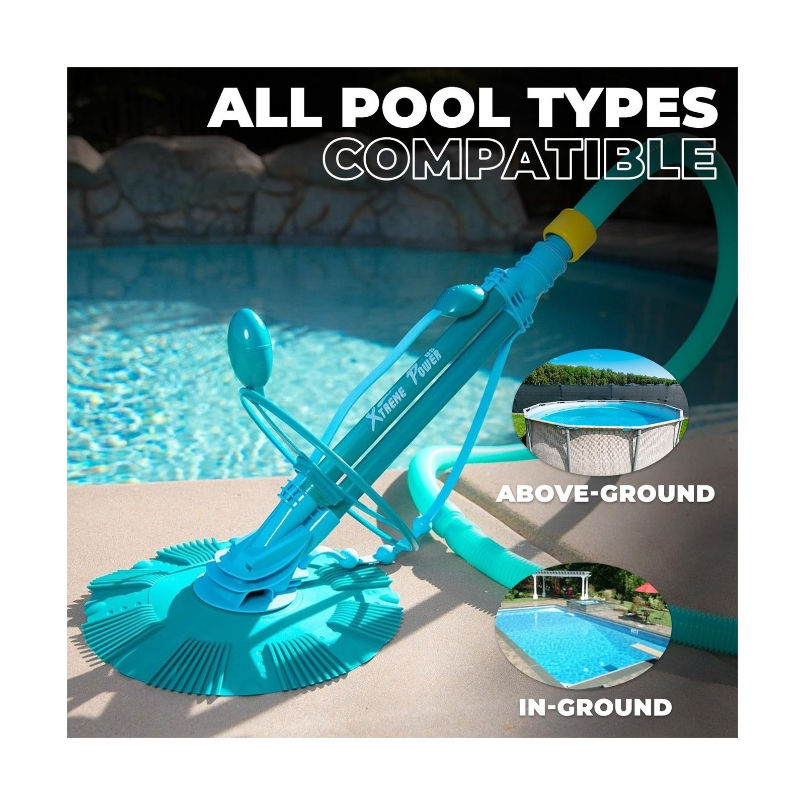 XtremepowerUS Pool Vacuum Cleaner for Above Ground & In-Ground Swimming Pools…
