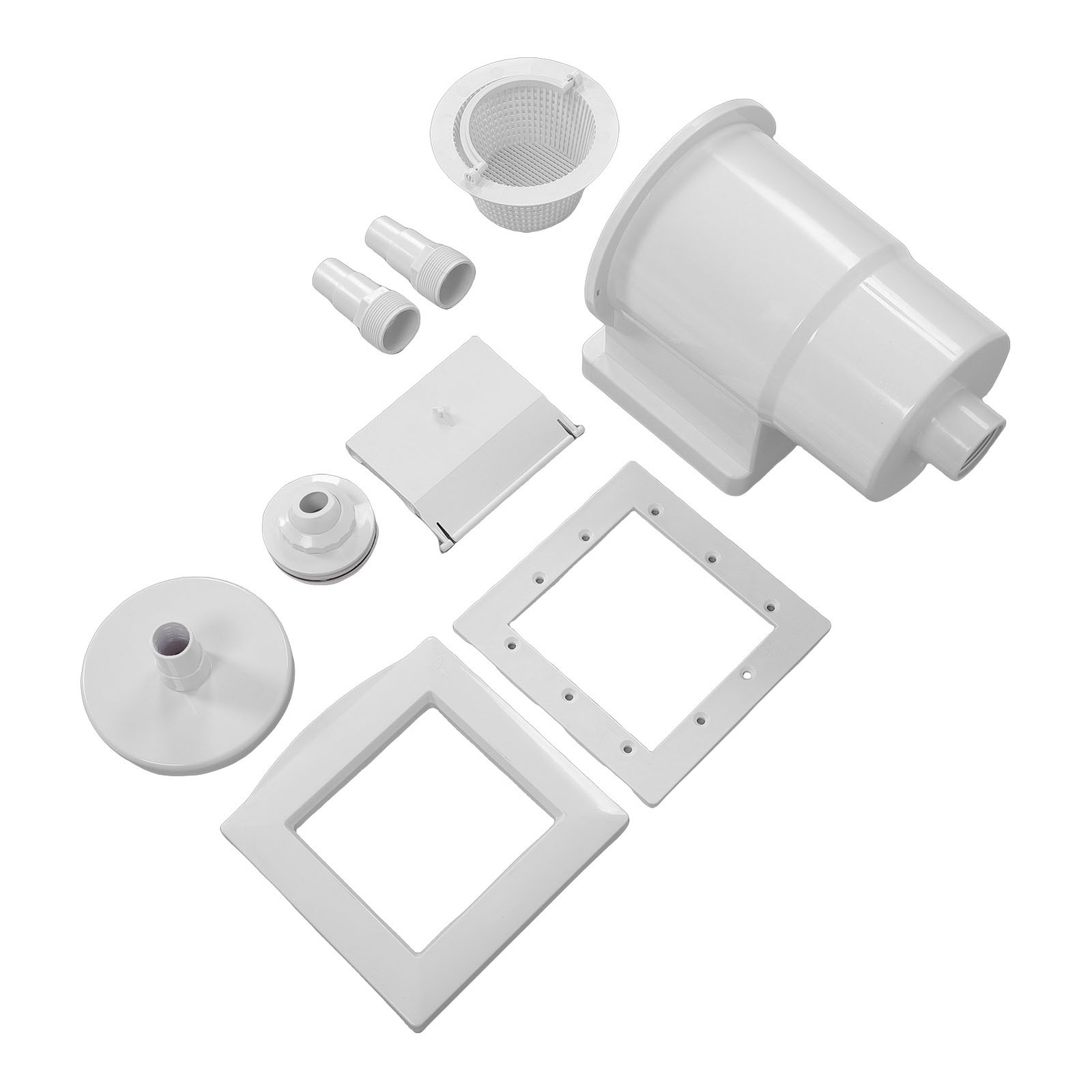 NEW Pool Wall Skimmer High Efficiency ABS Thru Wall Pool Skimmer Accessory Kit