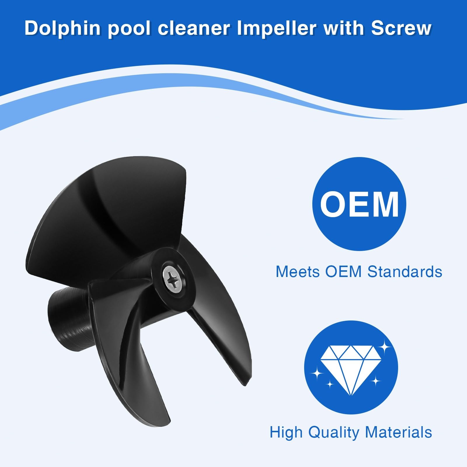 9995266-R1 Impeller Screw Replacement Dolphin Pool Cleaner M200 M400 M500 DX5S