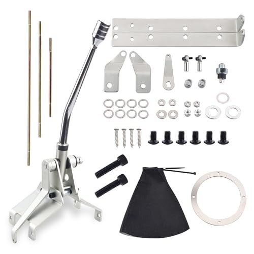 Transmission Shifter Set Turbo 350 Automatic Shifter Kit with 12&Prime; Stick, Fit