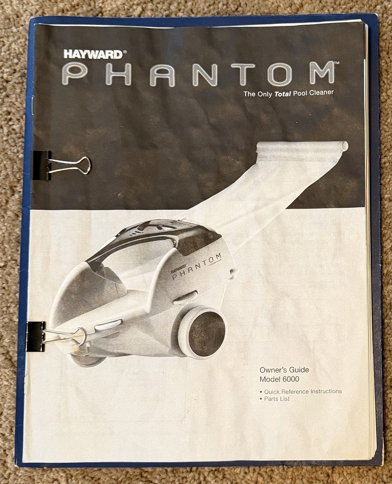 Hayward Phantom 6000 Pressure Pool Cleaner with Hose & Debris Bag