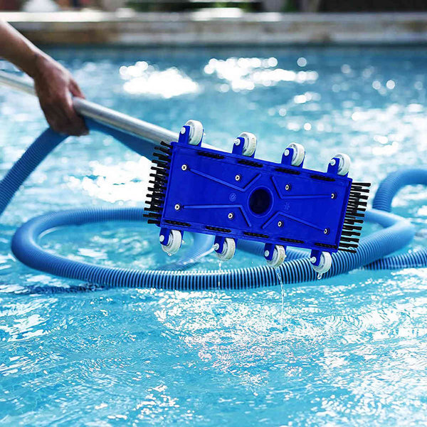 New 14&Prime; in-ground Swimming Pool Vacuum Head with Bottom Brush and Side Brush USA