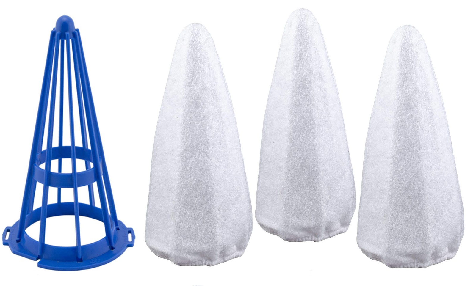 RTPOWER Replacement Vacuum Filter Cotton for 3 + 1 Blue Cone