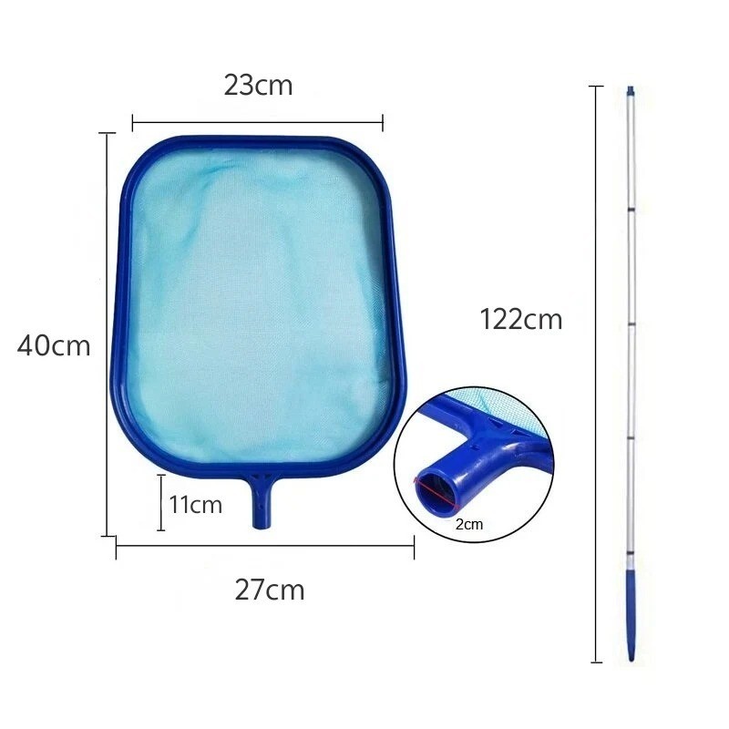 Pool Skimmer 5 Aluminum Pole Sections 64 » Fine Mesh Net Cleaning Swimming Pools