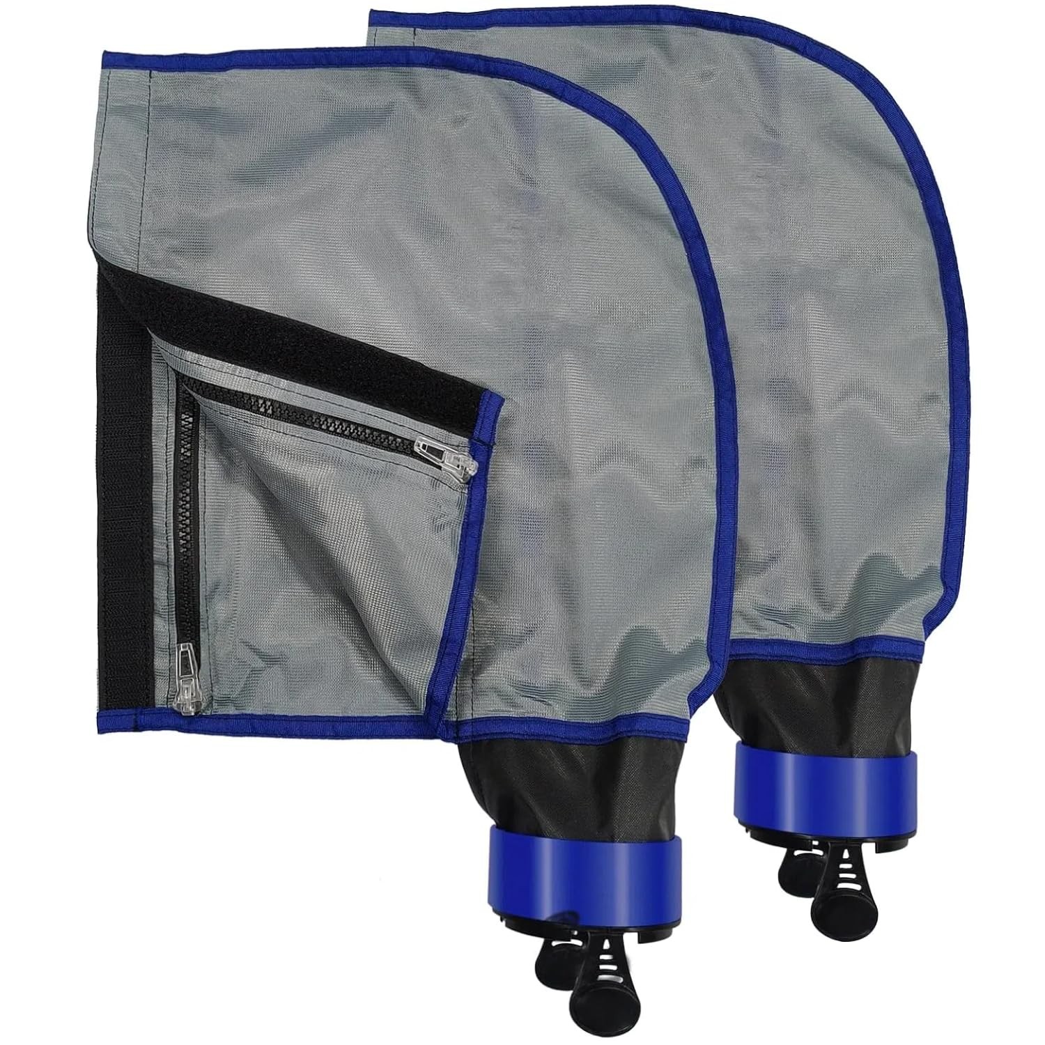 Pool Cleaner Bag 3900 Replacement Double Chamber Nylon Zipper Wide Hook Loop 5 L