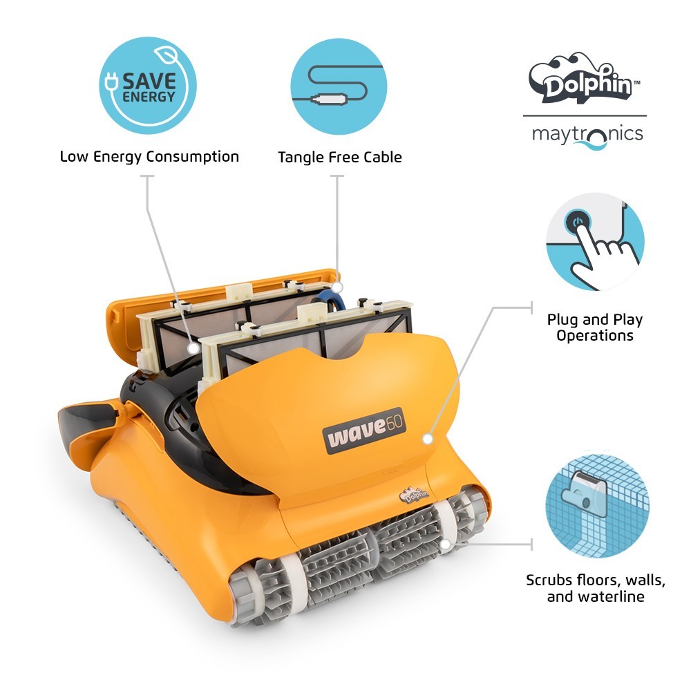Dolphin Wave 60 robotic pool cleaner 88881060-US