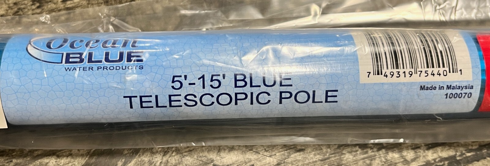 Lot of 12 Ocean Blue 5-15 foot Telescopic Pole #100070