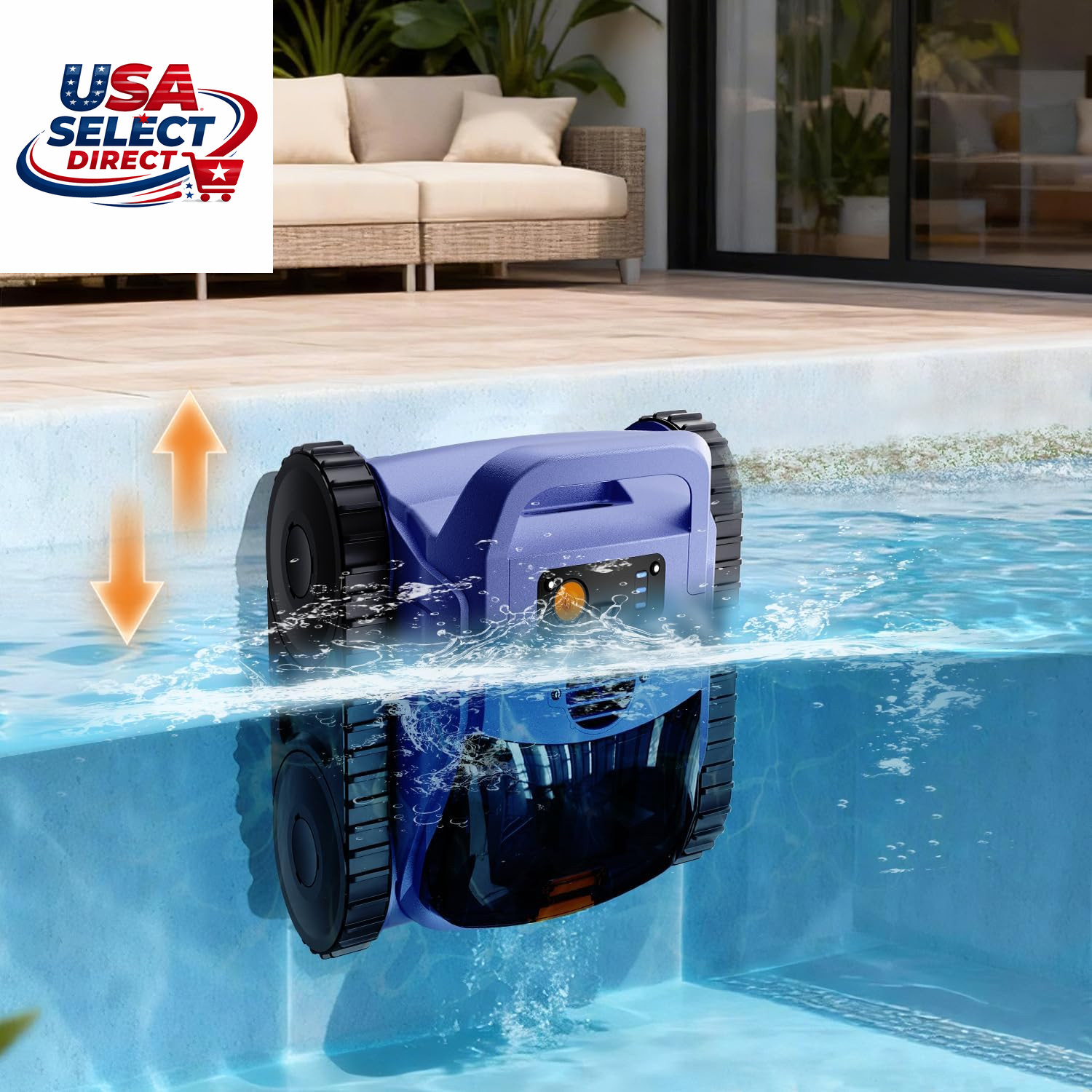 Automatic Robotic Pool Vacuum Cleaner for Inground & Above Ground Pools