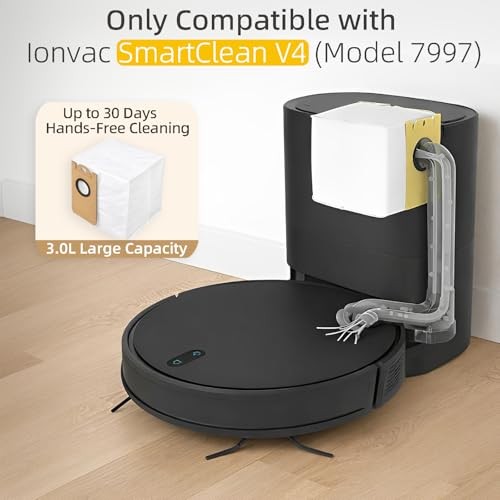 10 Packs Dust Bgas for Ionvac SmartClean V4 Self Emptying Robot Vacuum Cleaner