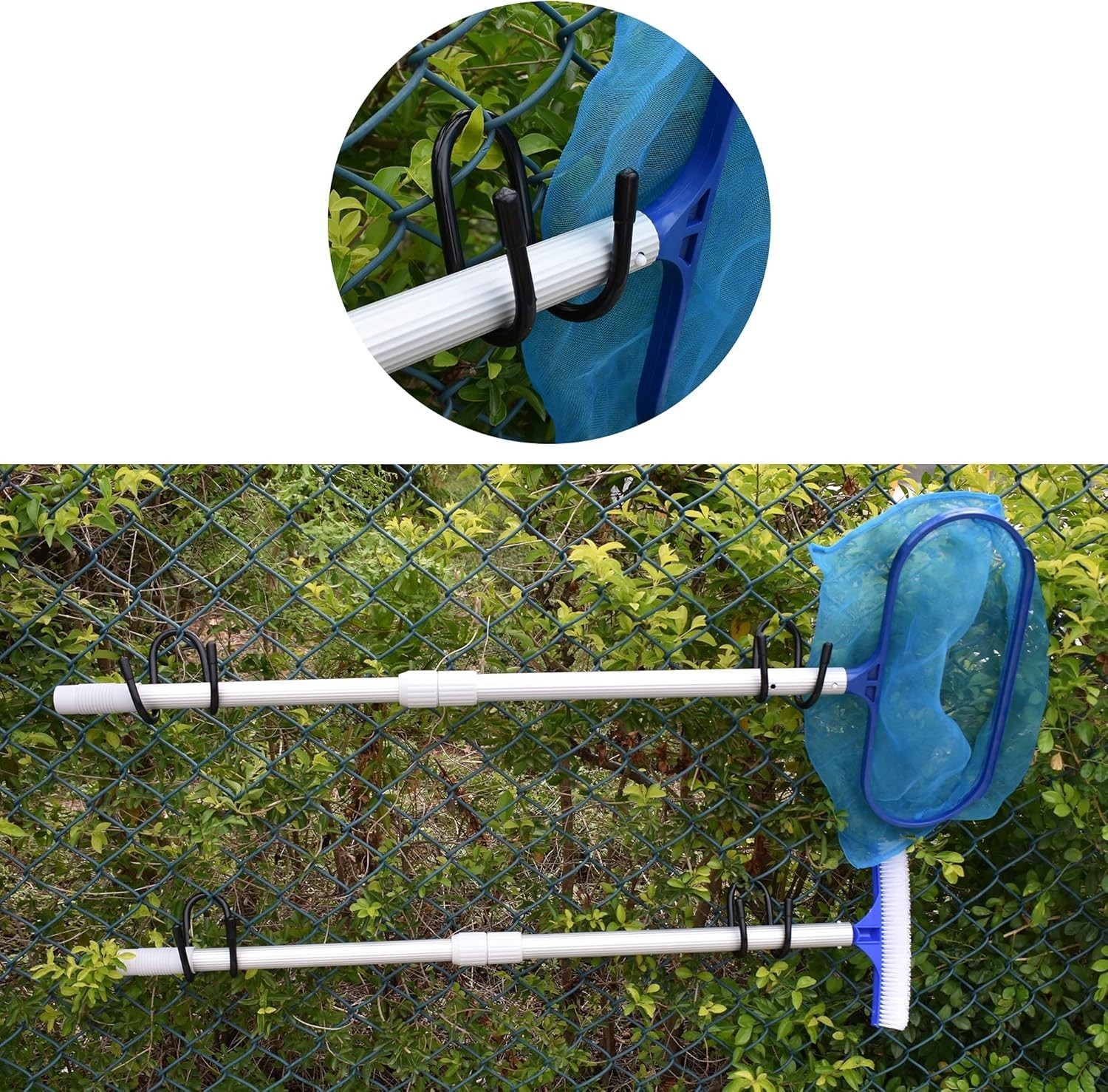 Pool Tool Organizer and Holder Pool Cleaning Accessory Organizer and Holder R…