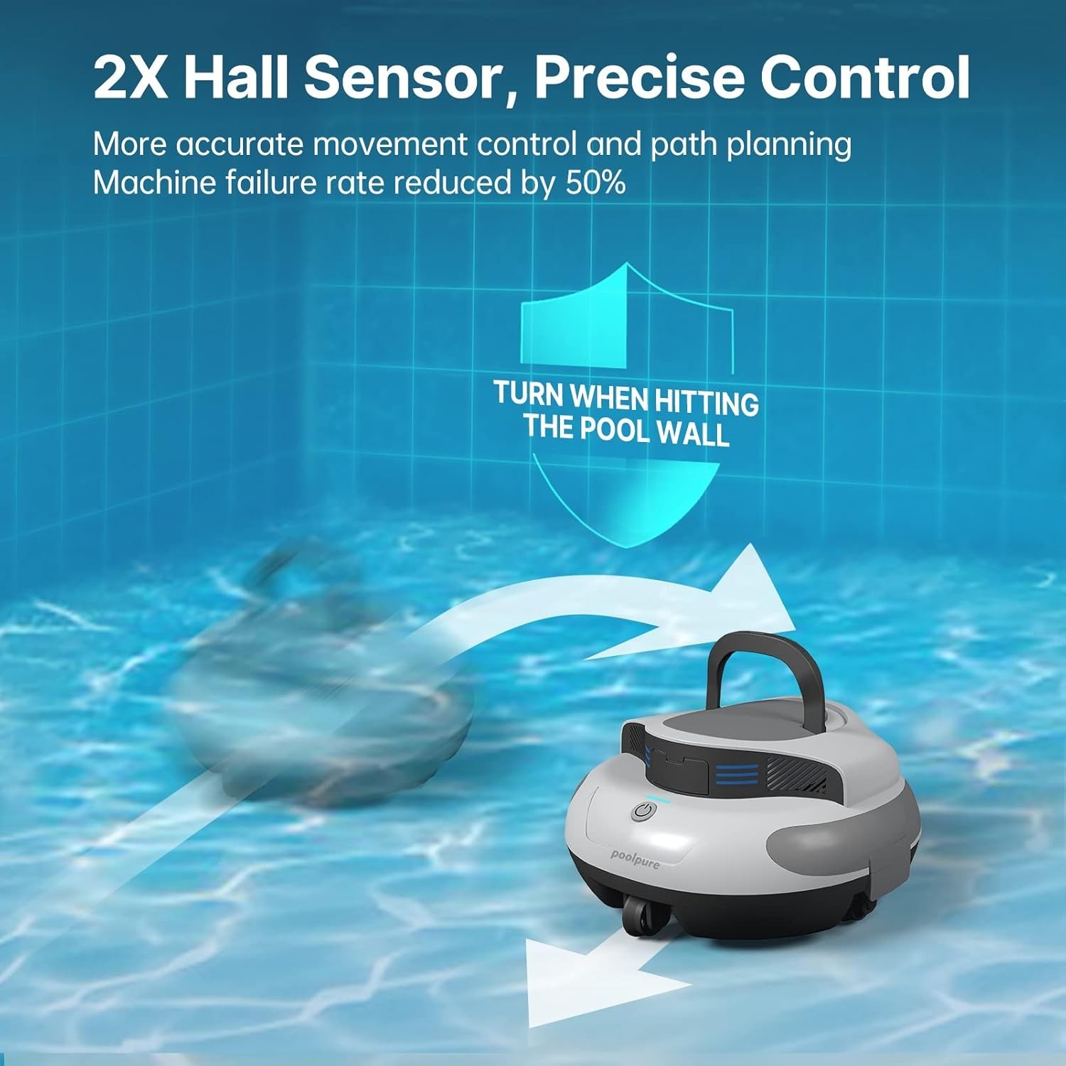 Self-Parking Automatic Pool Vacuum for up to 35 Ft Inground & Above-Ground Pools