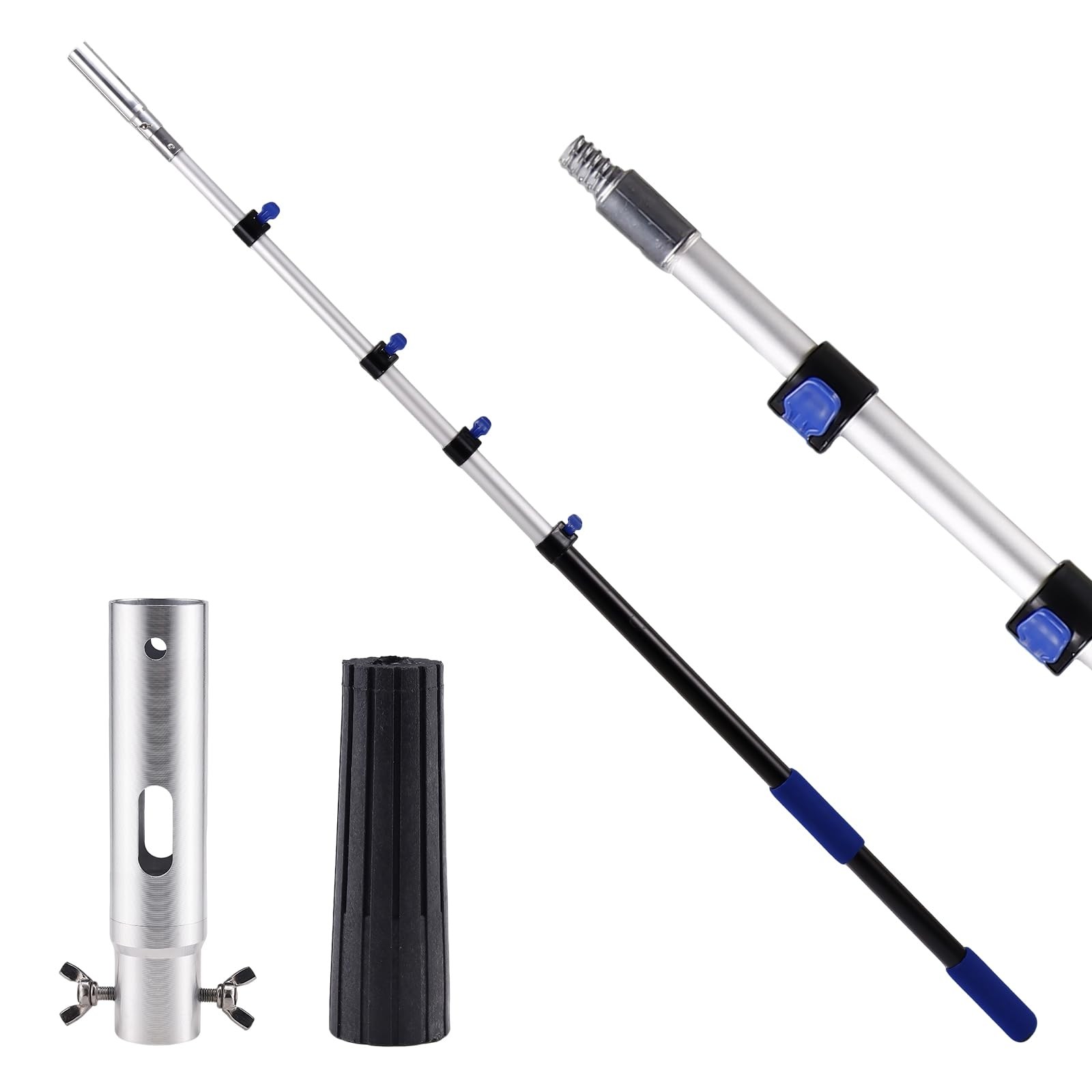 16 FT Aluminum Telescopic Pole for Pool Cleaning, Dusting & Painting