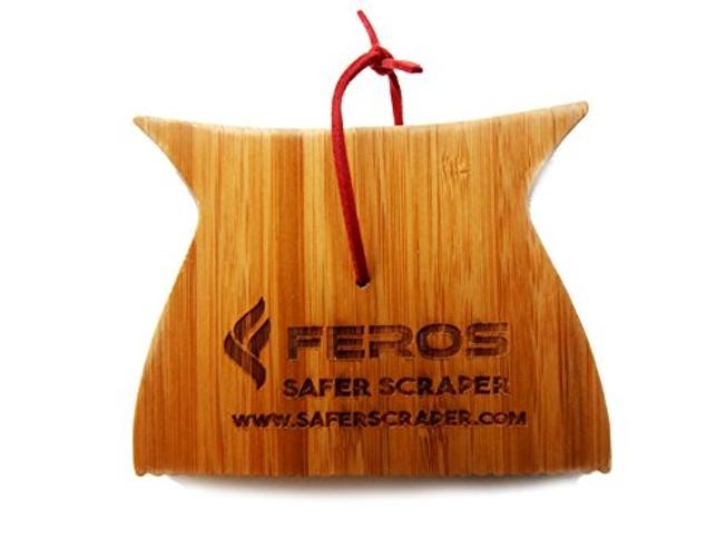 FEROS Safer Scraper Mini – Wood BBQ Wooden Grill Cleaner – Small Version 1 Pack