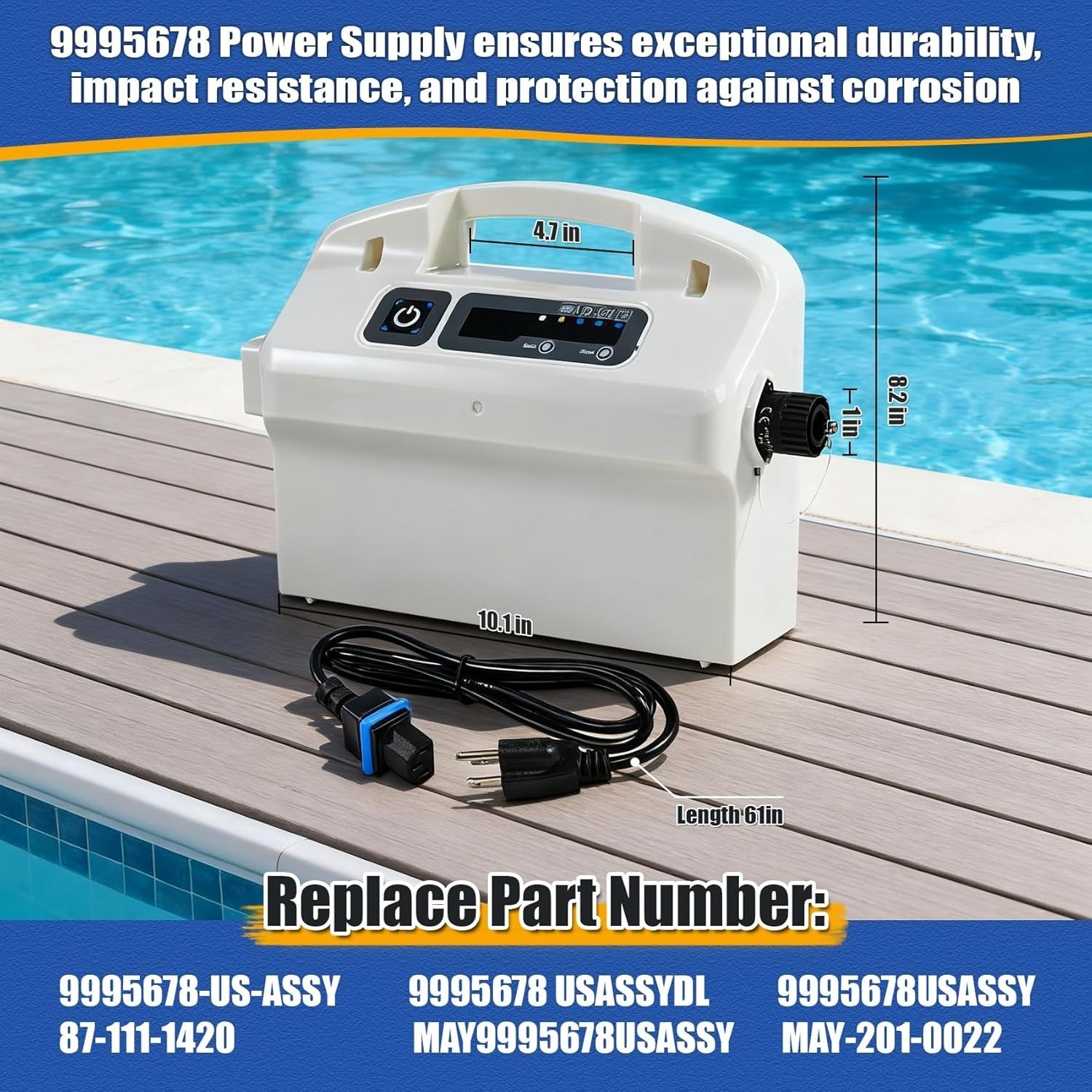 Maytronics Dolphin Power Supply 9995678 M400 M500 180W Replacement Weekly Timer