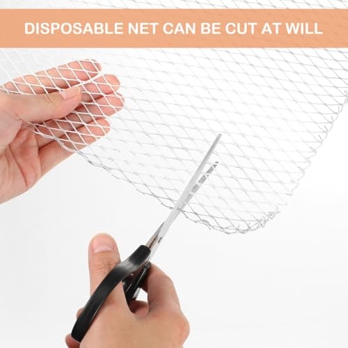 Grill Topper: 10 Pcs Disposable Grill Grates – Non-Stick Heavy Duty Aluminum