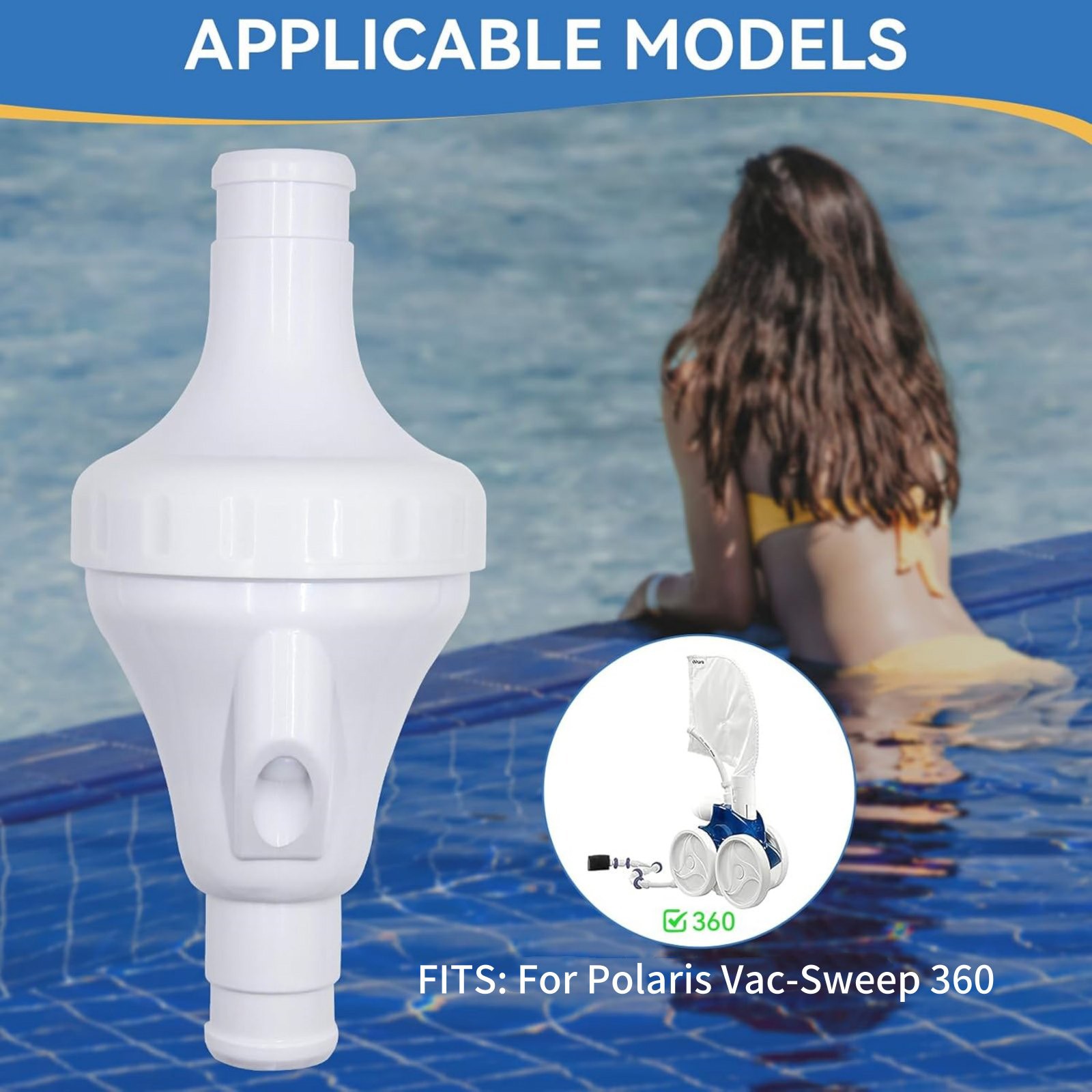 New Backup Valve Replacement 9-100-1200 For Polaris Zodiac 360 Pool Cleaner