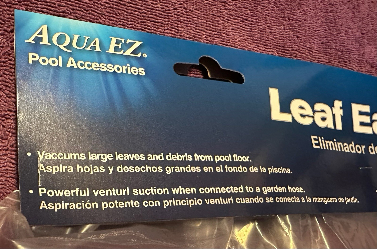 Aqua EZ Leaf Eater 15” Pool Vacuum Accessory Model # LE409 Item: 170081 SEALED