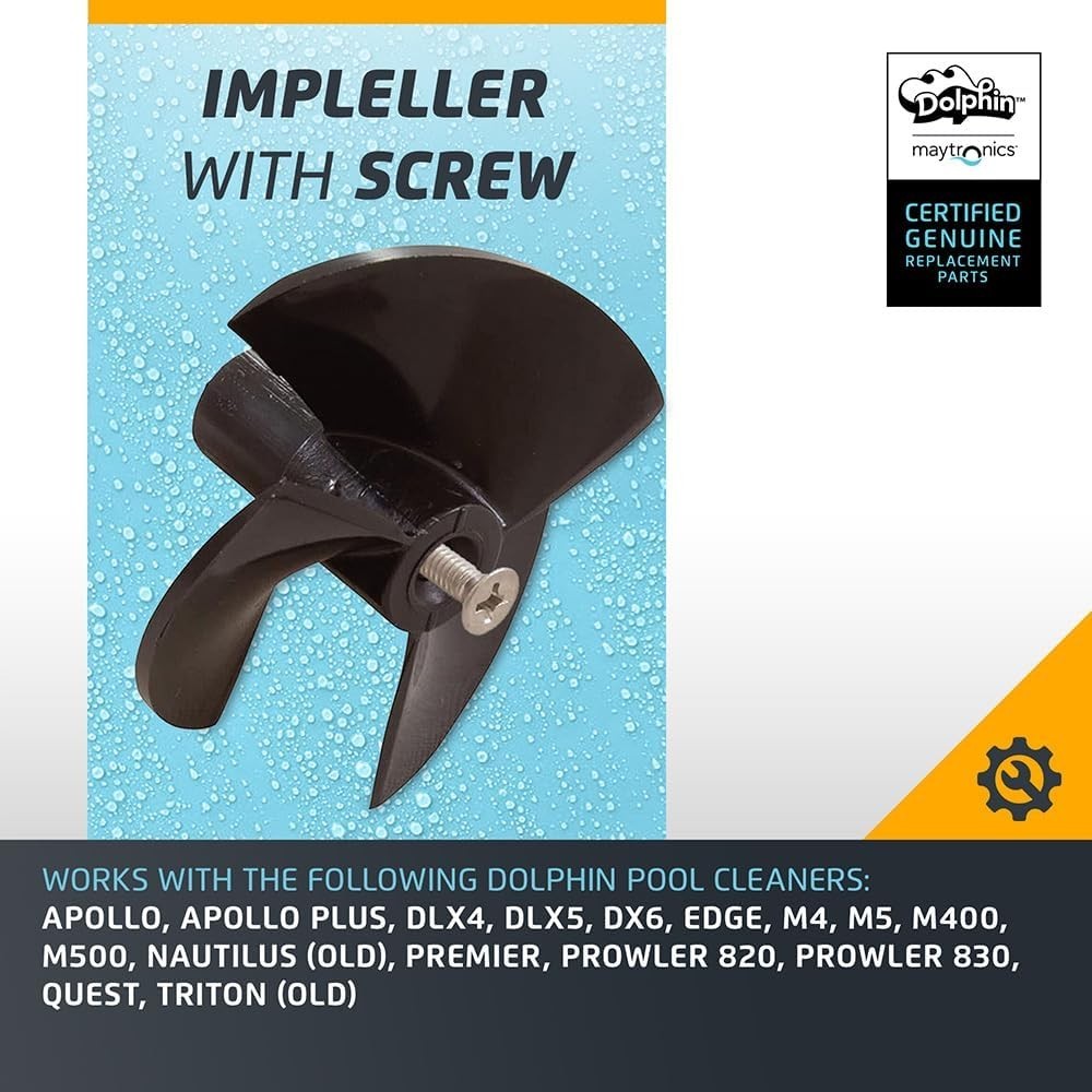 Genuine Replacement Part – Impeller with Screw Black – 9995266-R1