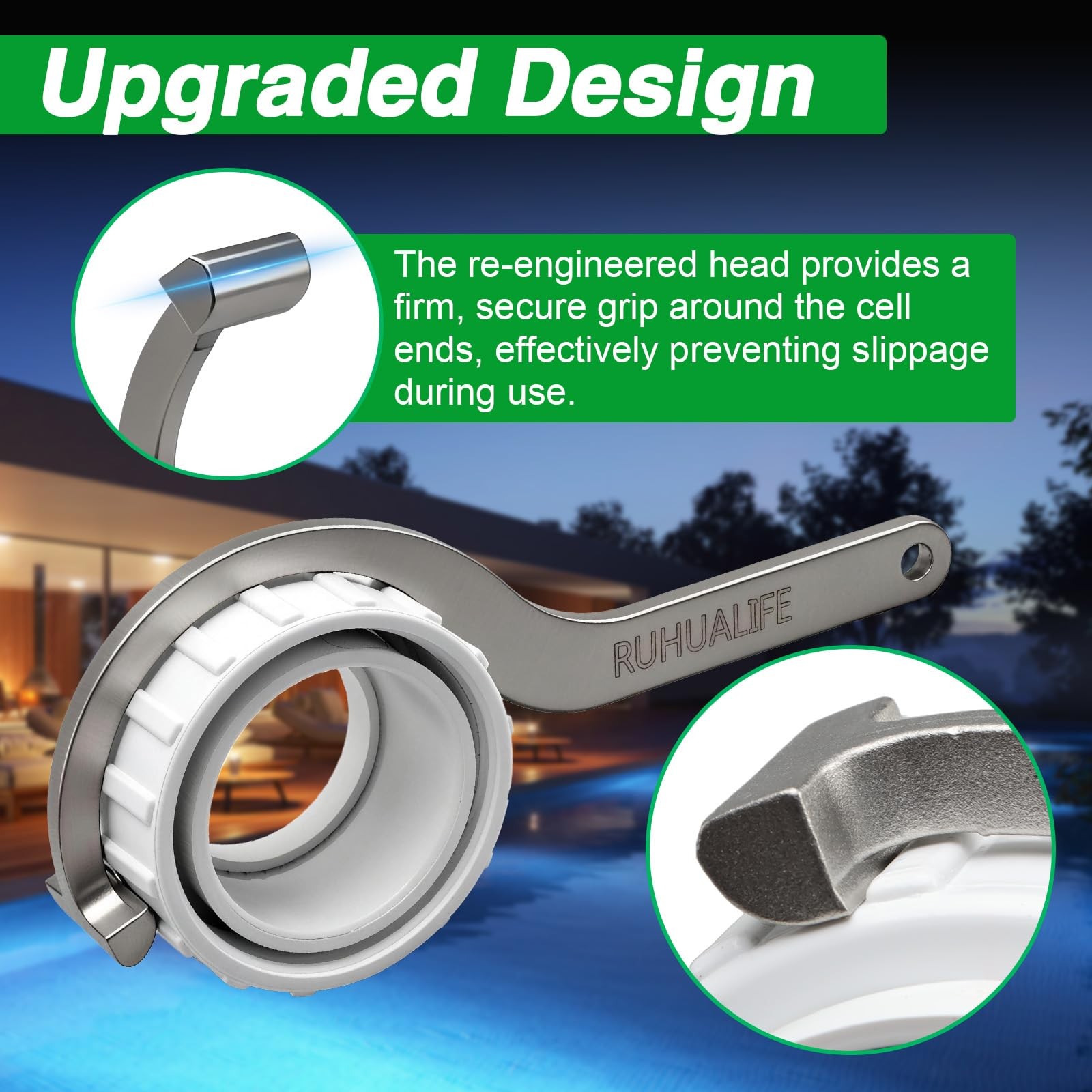 Upgraded Stainless Steel Salt Water Chlorinator Pool Tool Wrench, Pool Salt C…