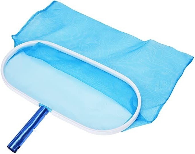 Deluxe Pool Pro Skimmer Leaf Rake Net w/Deep Mesh Bag Heavy Duty Aluminum Frame
