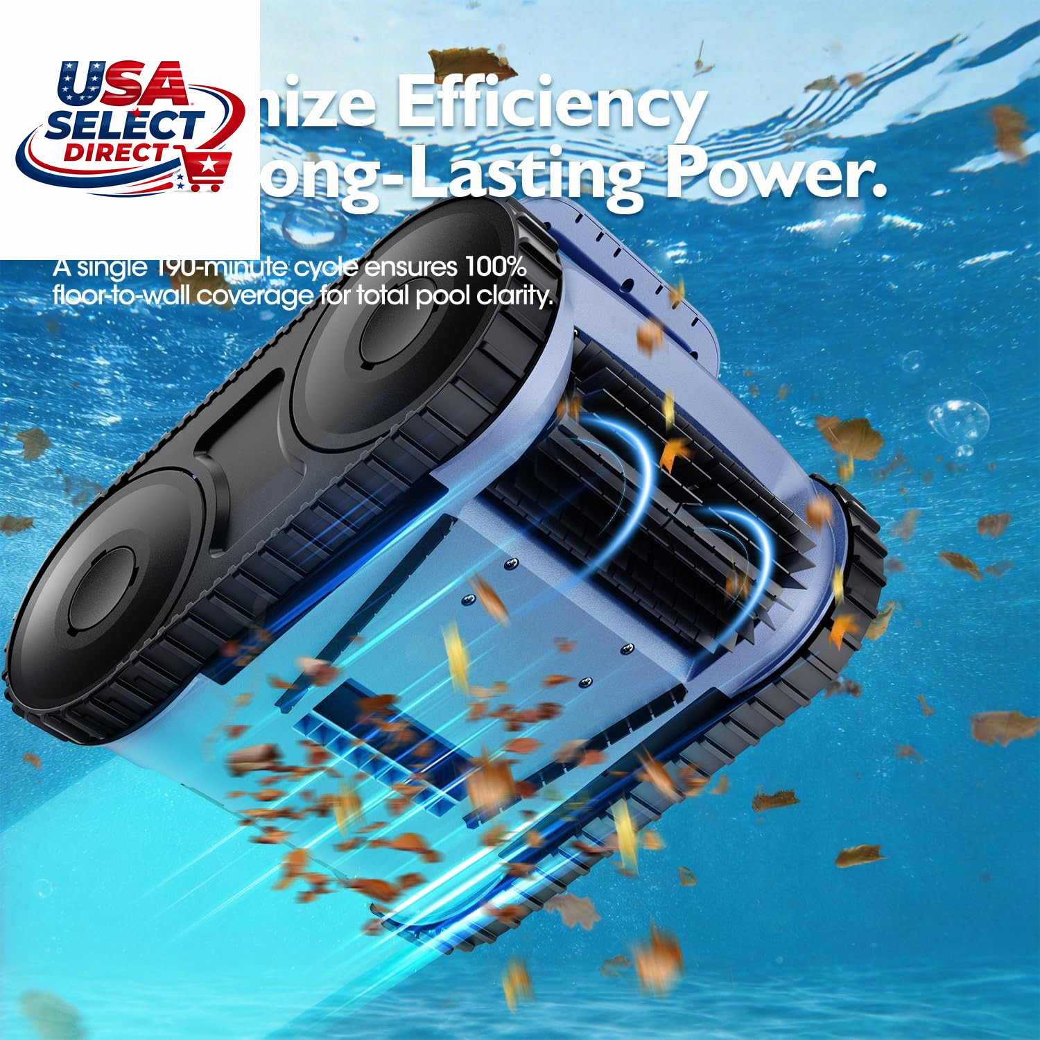 Automatic Robotic Pool Vacuum Cleaner for Inground & Above Ground Pools