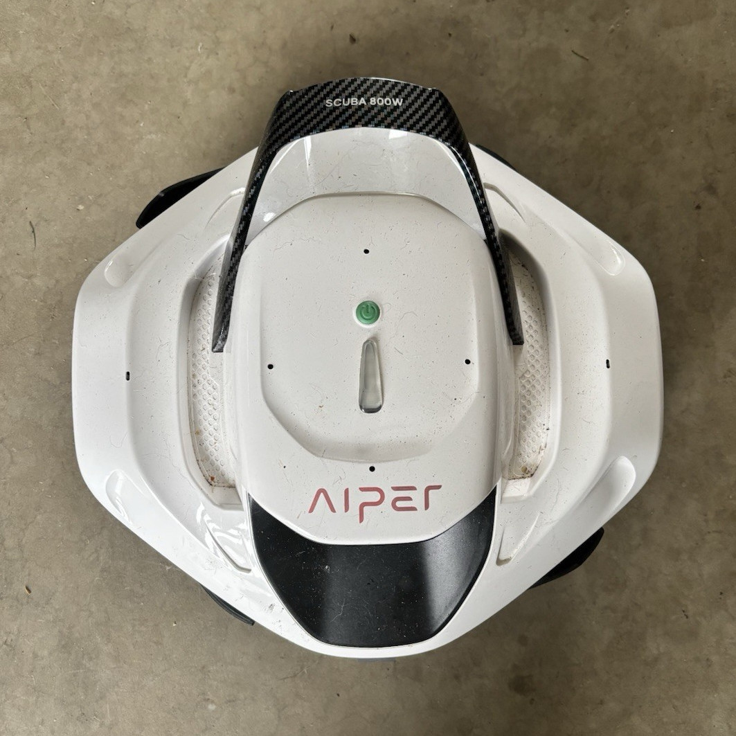 Aiper Scuba 800W Robotic Pool Cleaner Vacuum, Plastic, White/Black