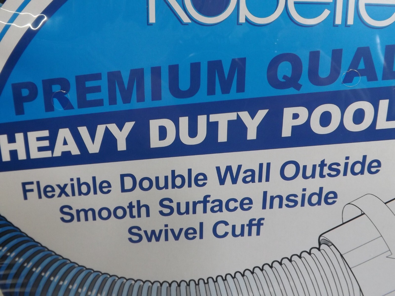 Robelle Spiral Vacuum Swimming Pool Cleaner Hose – 21&prime; x 1.25&Prime;