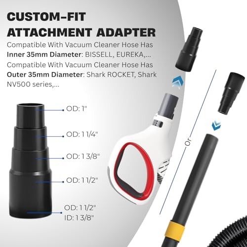 Vacuum Attachment Adapter Kit- Vacuum Hose Adapter – Pool Supply 1-1/4&Prime; or 1