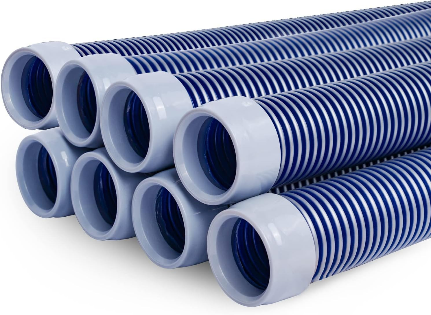 Professional Swimming Pool Vacuum Cleaner Hose -1.5” 8 Piece Hoses, Perfect Vacu