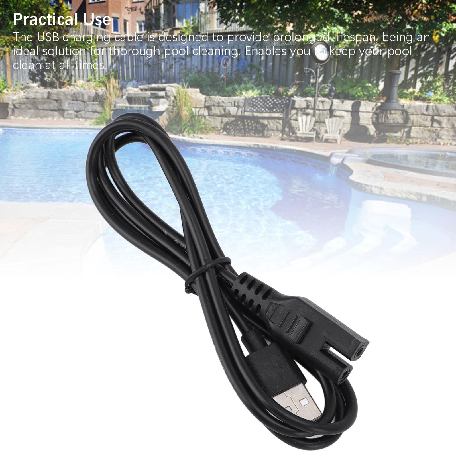 Rechargeable Pool Vacuum Charging Cable For 28620E Fast Charging Easy To Use