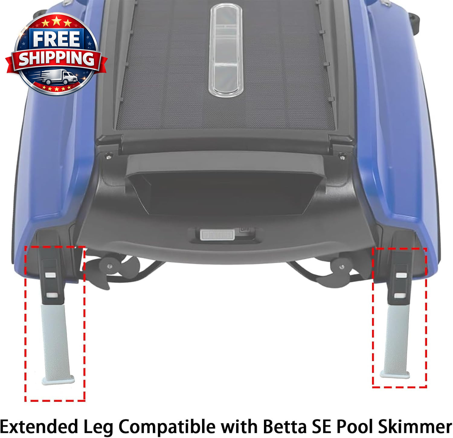 4 PCS Extended Leg Compatible with Betta SE Pool Skimmer (White)