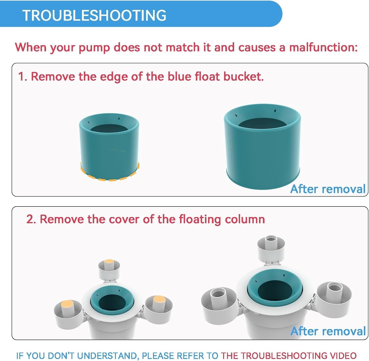 Floating Pool Skimmer with Basket for Above Ground Pools Automatic Floating