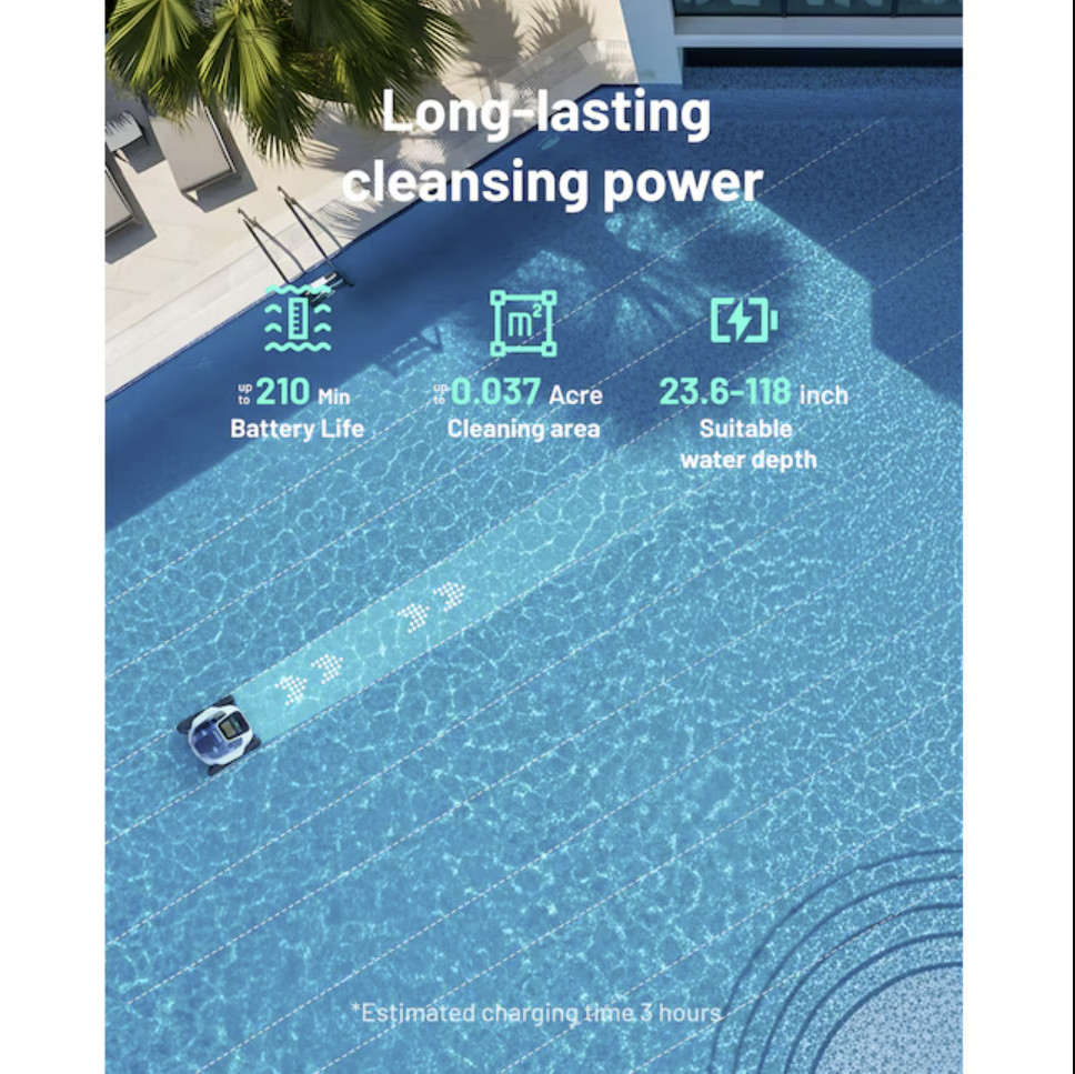 Mammotion SPINO E1 Smart Pool Vacuum For Saltwater Pools Free Shipping