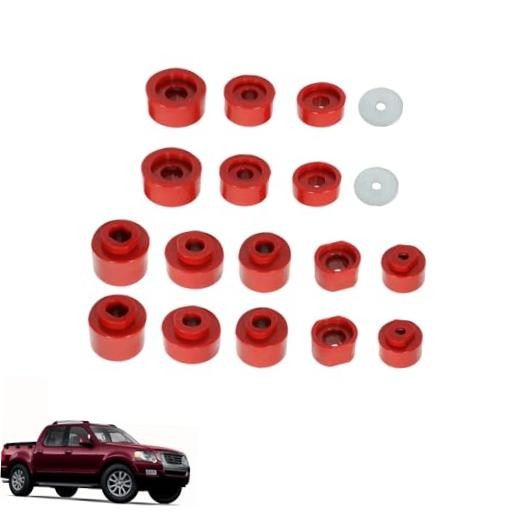 18 Pcs 6-116 Body Mount Bushings Kit Replacement for Explorer Sport Trac 2001