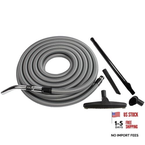 94346 50 Ft. Vacuum Hose with Accessory Set Silver 50 Ft. Hose w/ Attachments