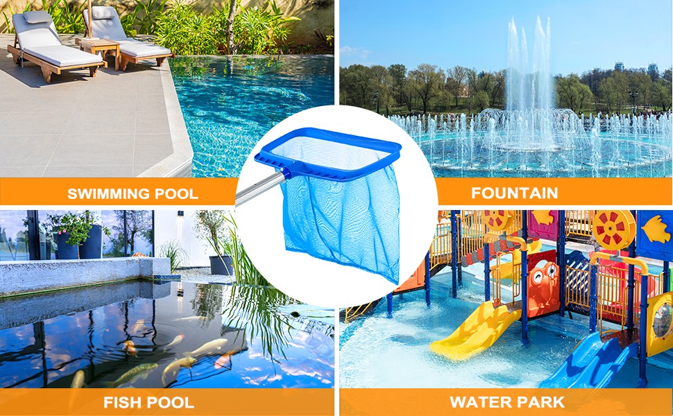 Pool Skimmer – Pool Skimmer Net without Pole, Swimming Pool Leaf Skimmer Net
