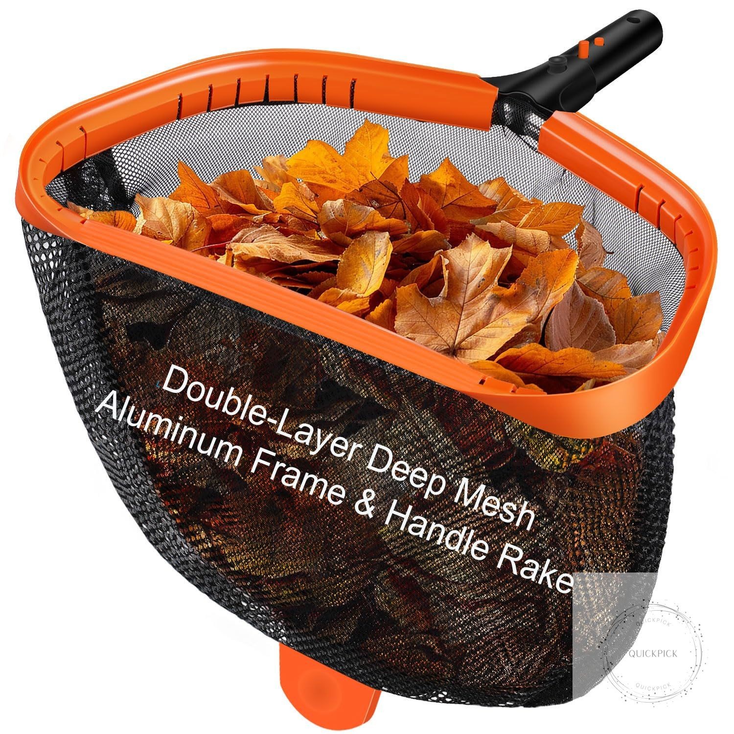 17.5&Prime; Pool Net, Pool Skimmer Net with Double-Layer Netting Bag, Aluminum Frame