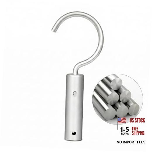 Hook for Robotic Pool Cleaners, Stainless Steel Pool Hooks for Poles silver