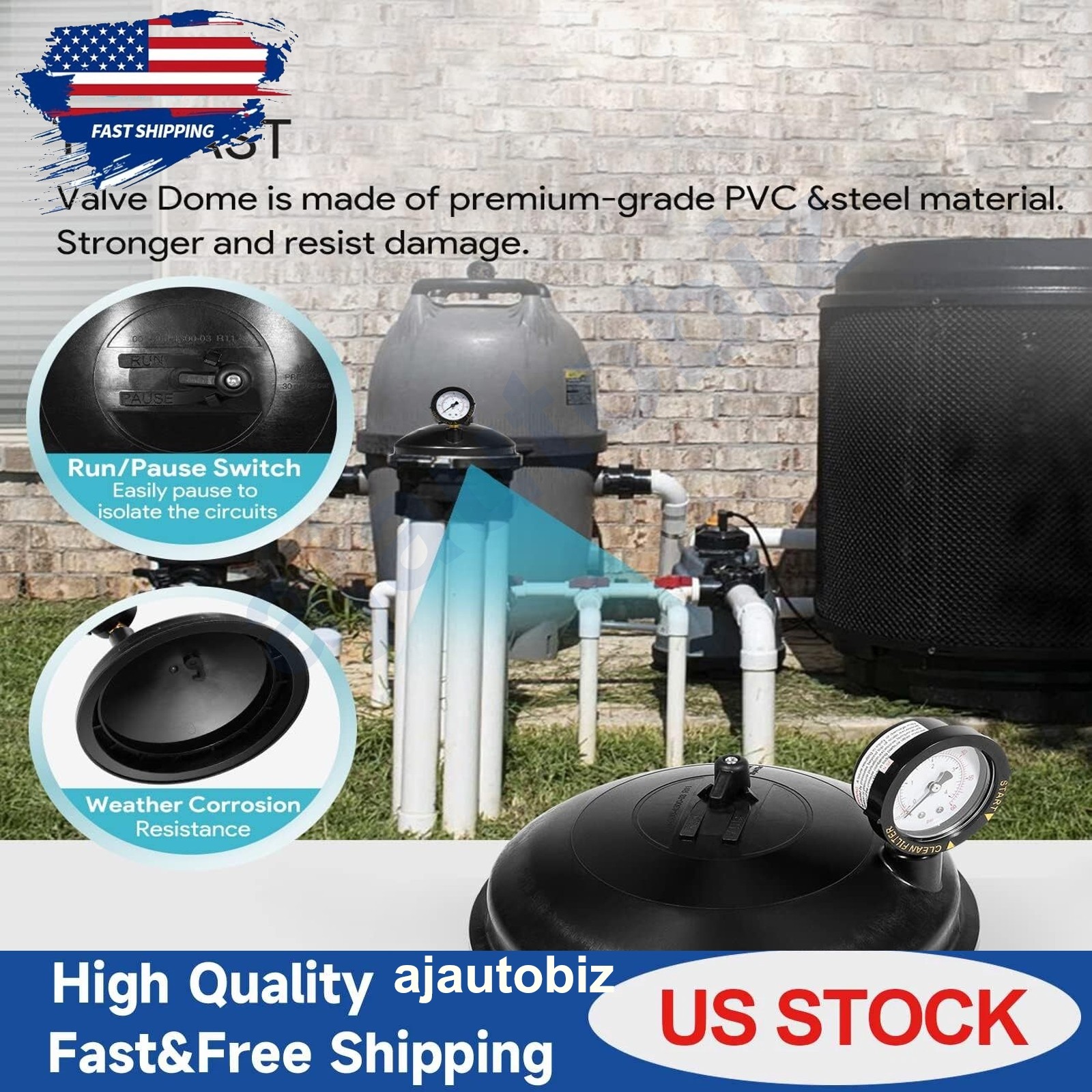 005-302-4300-03 Replace for Paramount Water Valve Top Dome Complete Assembly